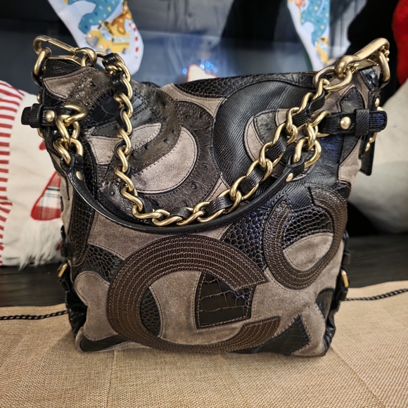 Coach Handbags - EUC AUTHENTIC COACH BROOKE OPTICAL W/OSTRICH 14339 rare!